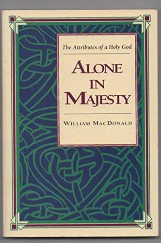 Cover of Alone in majesty
