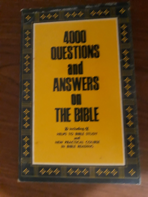 Cover of 4000 Questions and Answers on the Bible (Adams)