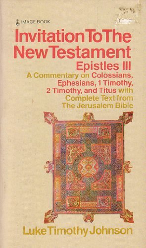 Cover of Invitation To The New Testament Epistle III