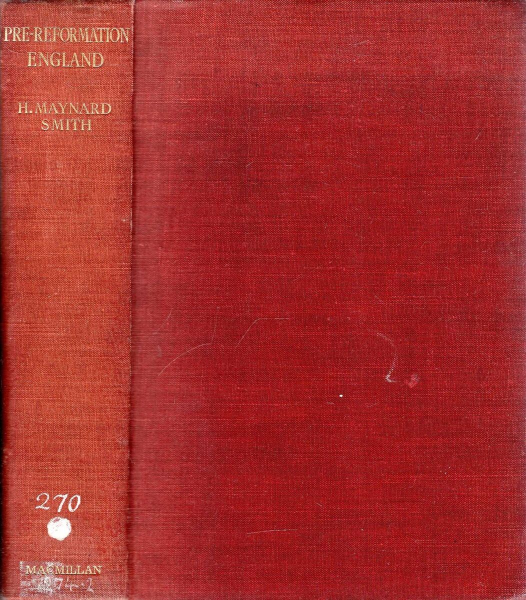 Cover of Pre-Reformation England