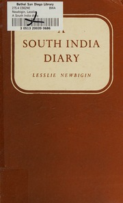 Cover of A South India Diary