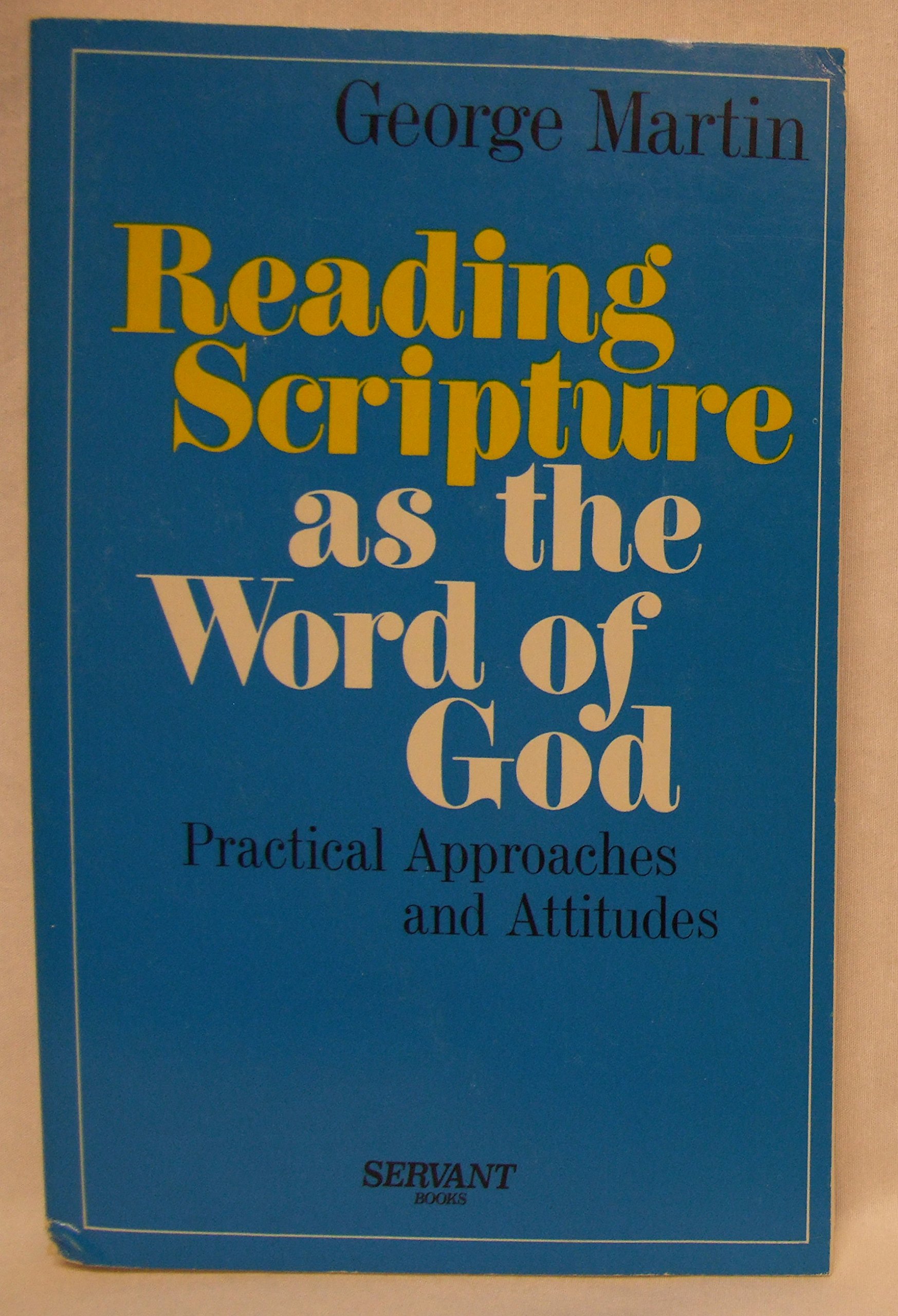 Cover of Reading Scripture as the Word of God