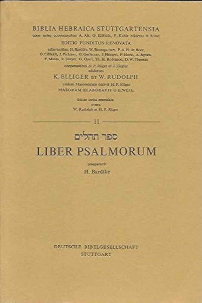Cover of Biblia Herbraica Stuttgartensia - Liber Psalmorum