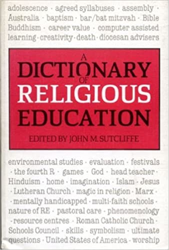 Cover of A Dictionary Of Religious Education