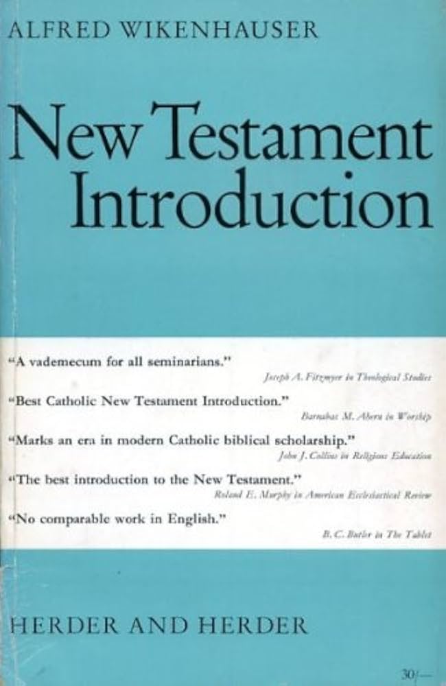 Cover of New Testament Introduction (Wikenhauser)