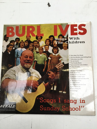 Cover of Burl Ives - Sings With The Children - Vynl