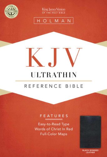Cover of KJV Ultrathin Reference Bible, Black Bonded Leather