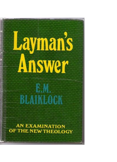 Cover of Laymans Answer- T