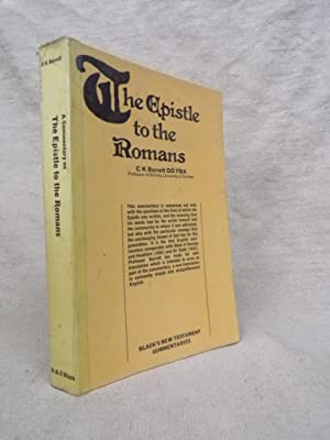Cover of The Epistle to the Romans -Blacks