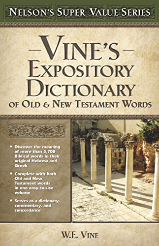 Cover of Vines Expository Dictionary Of Old And New Testament Words
