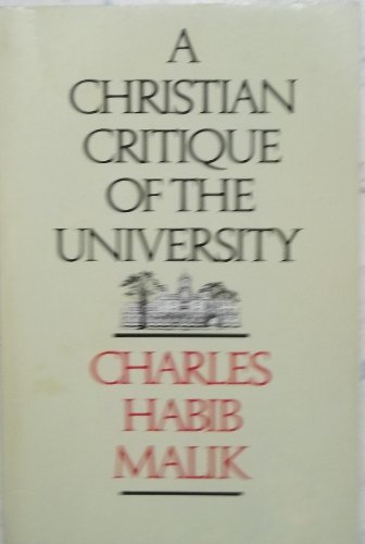 Cover of A Christian Critique Of The University