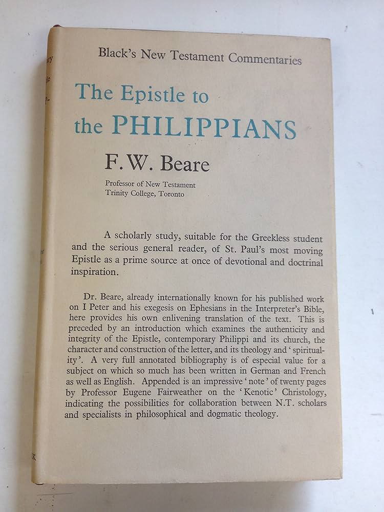 Cover of The Epistle to the Philippians -Blacks