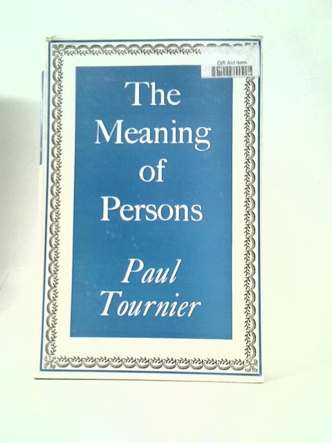 Cover of The Meaning of Persons