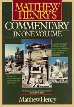 Cover of Matthew Henrys Commentary in One Volume