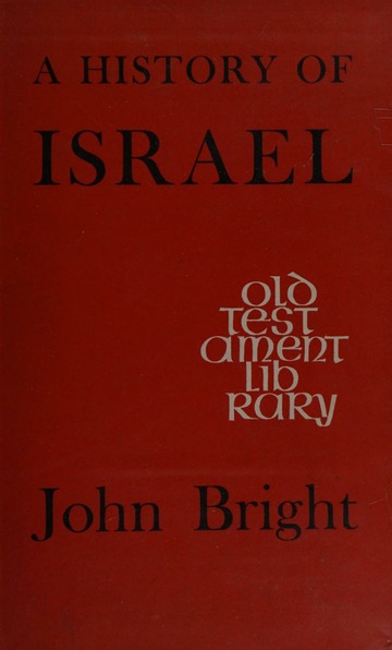 Cover of A History of Israel (Bright)