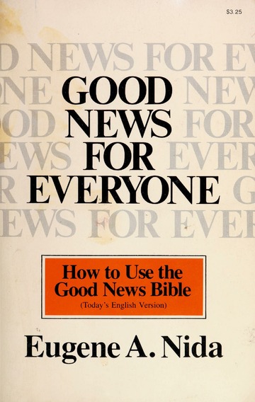 Cover of Good News For Everyone - How To Use The Good News Bible