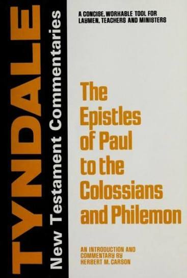 Cover of The Epistles of Paul to the Colossians and Philemon -Tyndale