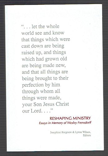 Cover of Reshaping Ministry