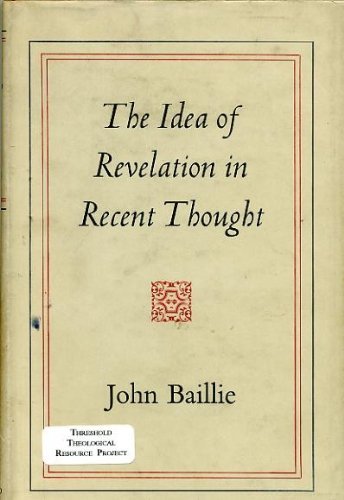 Cover of The Idea of Revelation in Recent Thought