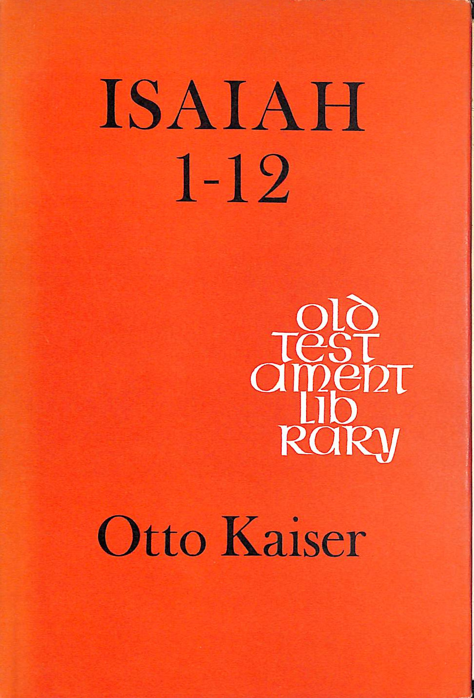 Cover of Isaiah 1-12 - the Old Testament Library