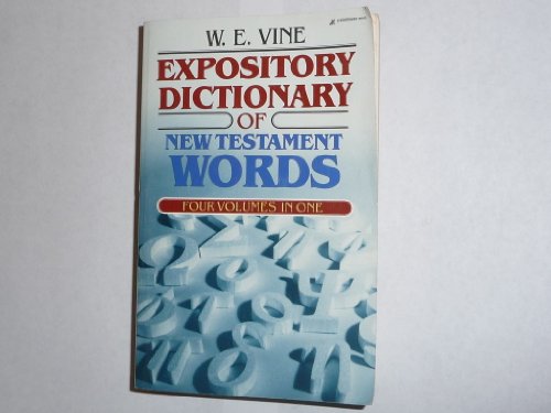 Cover of Expository Dictionary of New Testament Words