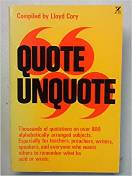 Cover of quote unquote