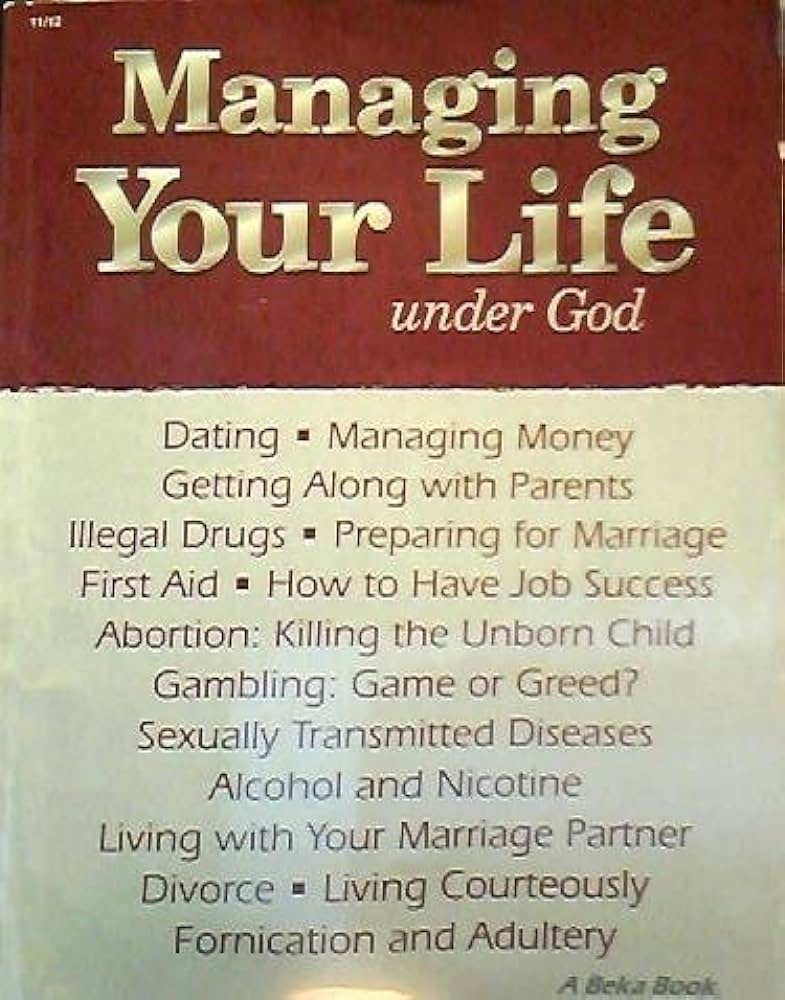 Cover of Managing Your Life Under God