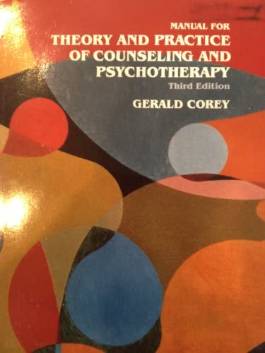 Cover of Manual For Theory And Practice Of Counseling And Psychotherapy