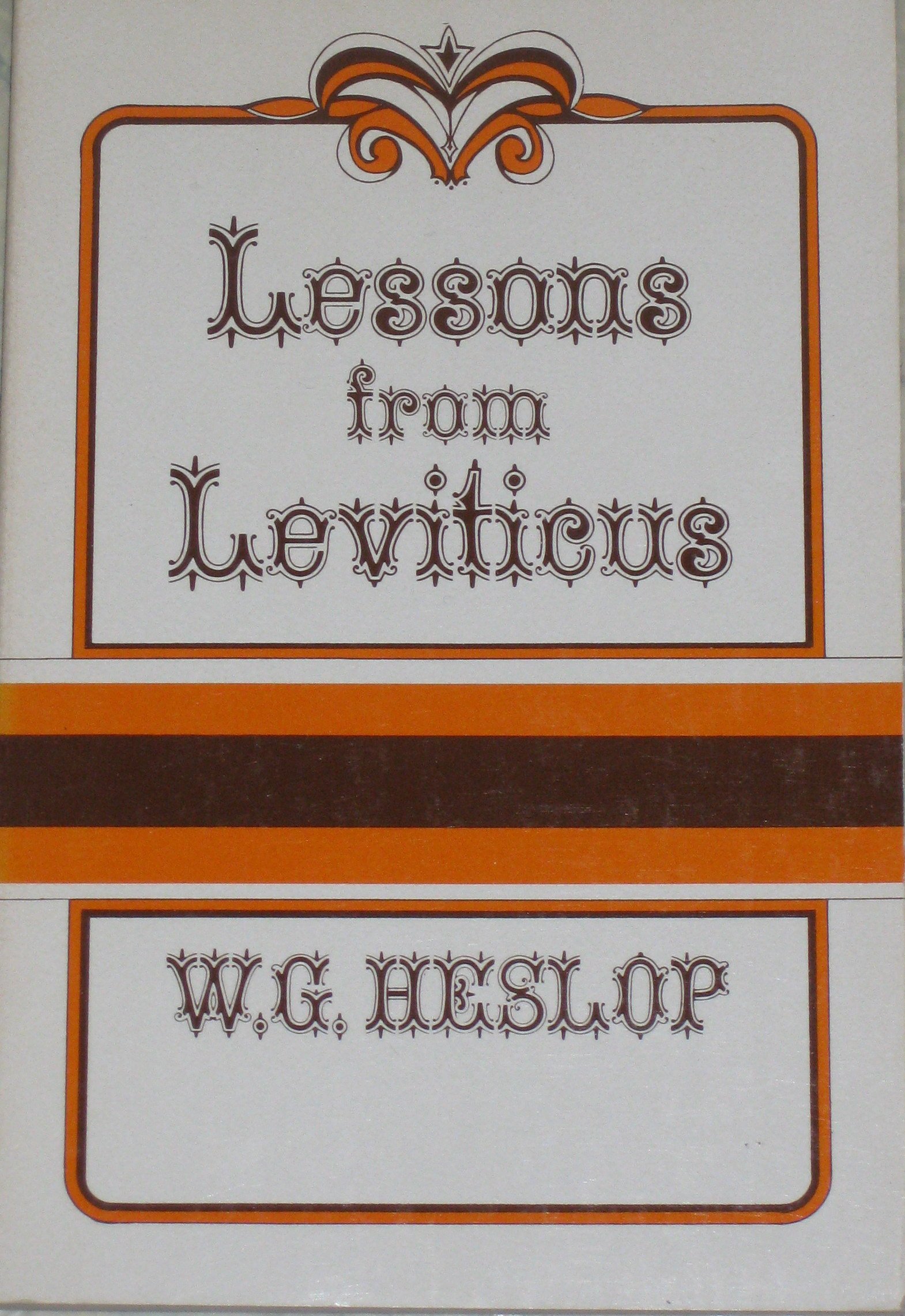 Cover of Lessons from Leviticus -Heslop